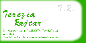 terezia rajtar business card